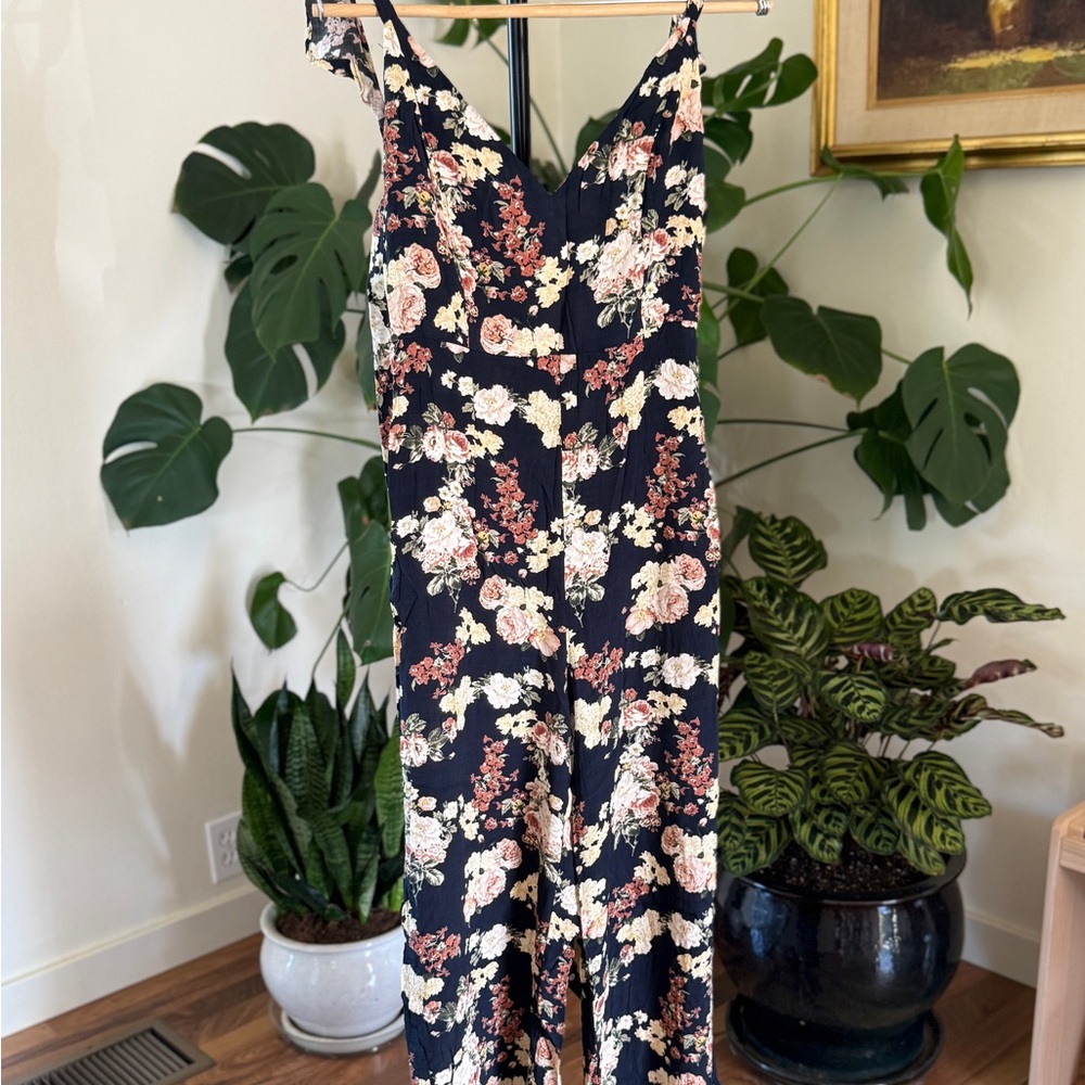 Zara Floral Jumpsuit szS